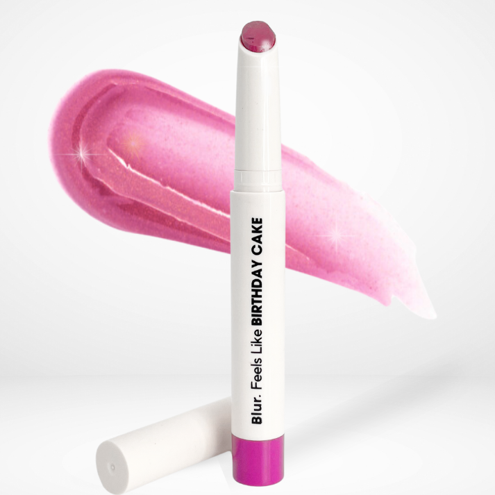 Feels like Birthday Cake | JUICY Lip & Cheek Glaze | BLUEBERRY CUPCAKE (contains glitter)