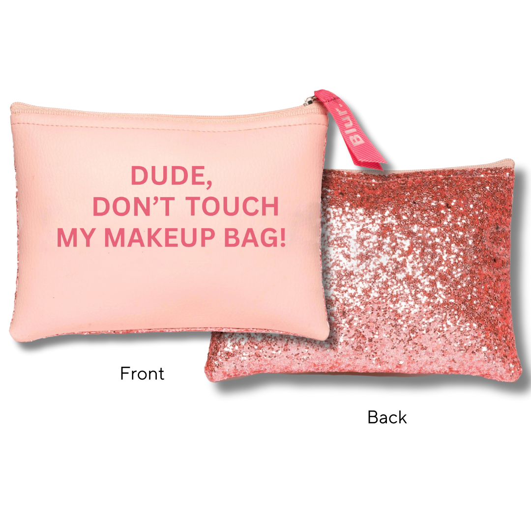 pink makeup bag