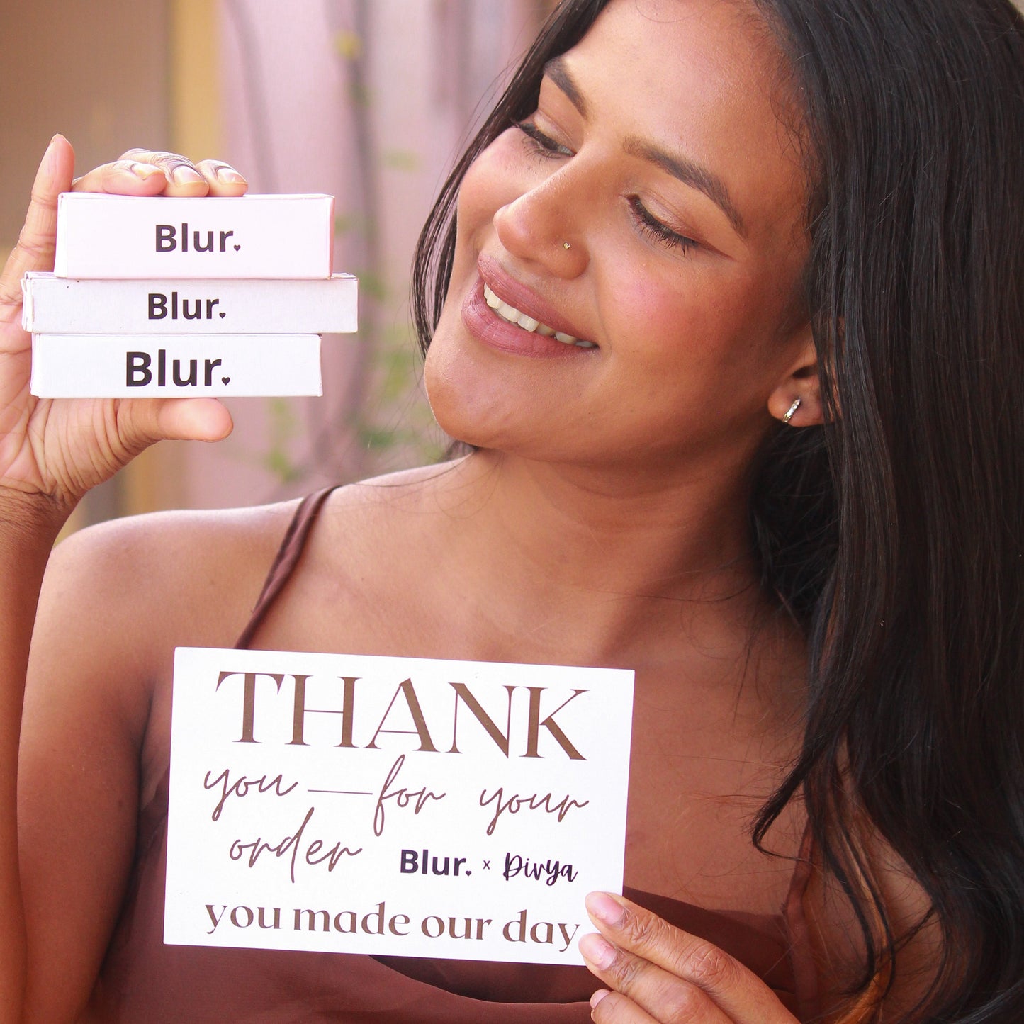 Blur x Divya Kit | Nude Liquid Lipstick, Eyeliner and Eyeshadow At 999