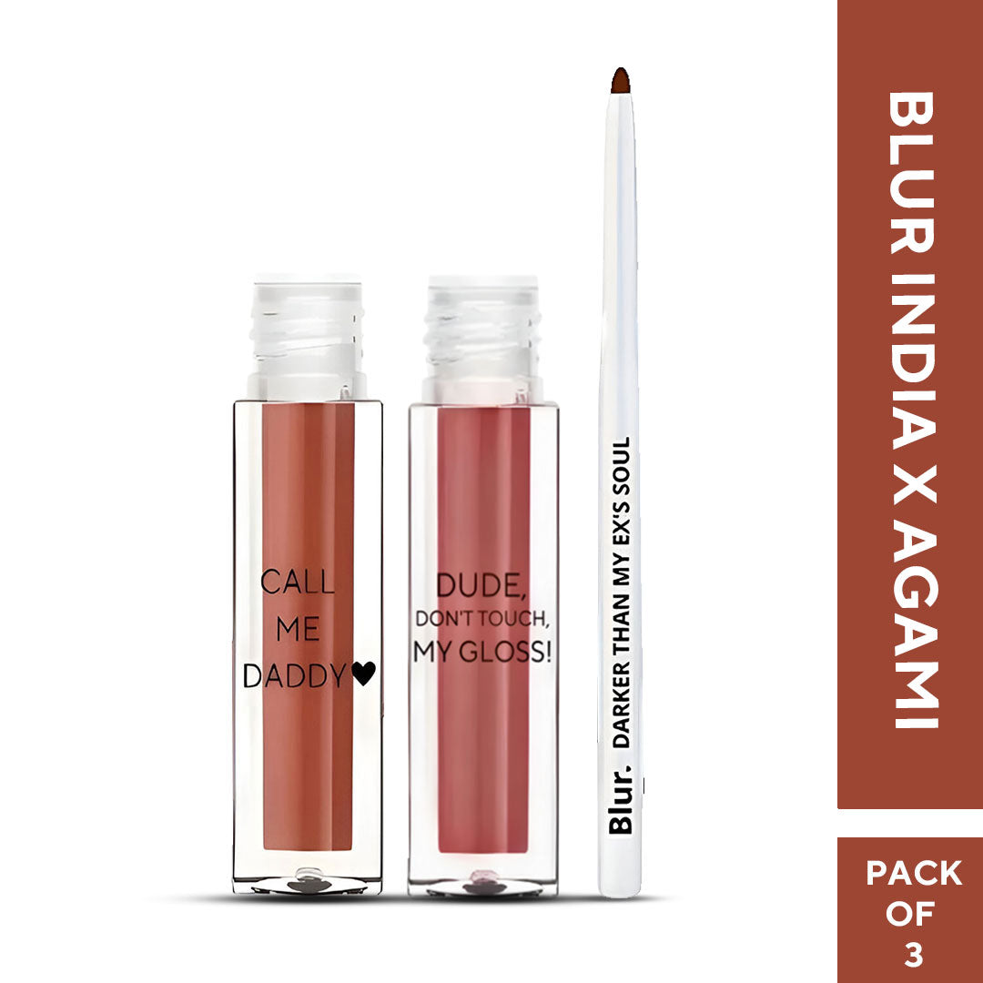 Blur India X Agami | 3 Mini Lip Products @599