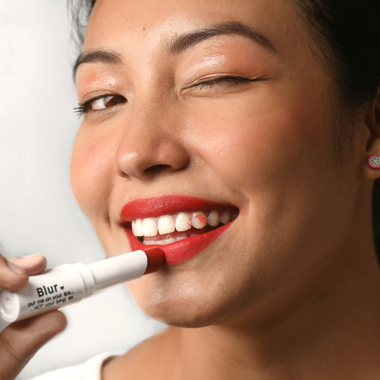 Red Bullet Lipstick | Put Me On Your Lips... Not Your Lying Ex | Bullet lipsticks + Blush + Eyeshadow | BLURstick