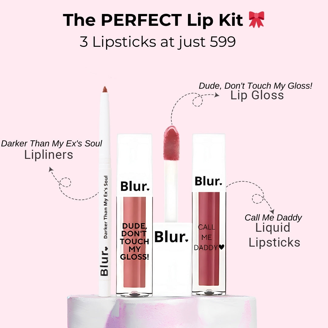 Perfect Nude Lipkit | 3 Lip Liner + Matte Lipstick + Gloss at 599