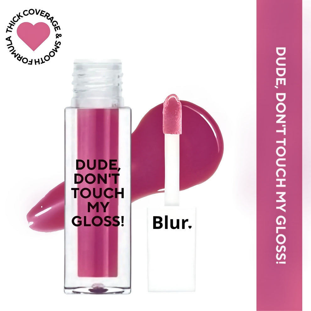 Dude, Don't Touch My Gloss MINI | Pigmented AF, Non Sticky Mini Gloss | Plum | A