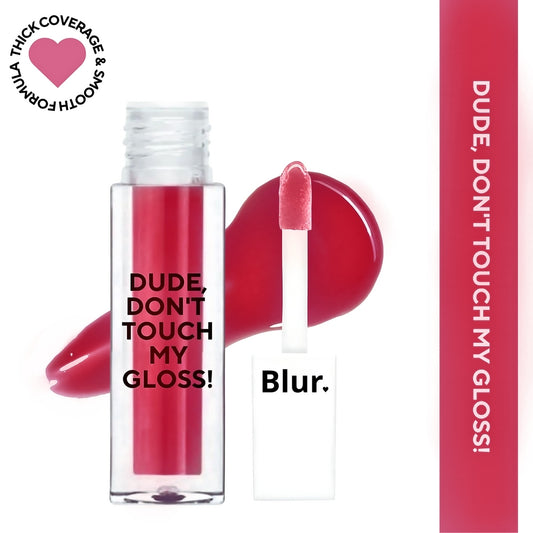 Dude, Don't Touch My Gloss MINI | Pigmented AF, Non Sticky Mini Gloss | Cherry Red