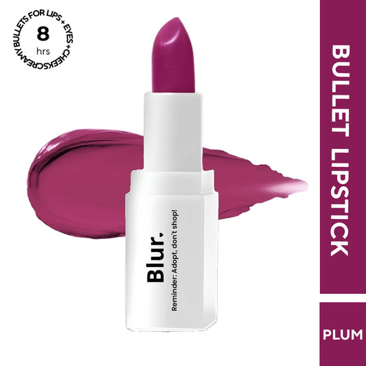 BLURsticks | 3 in 1 Bullets For Lips + Eyes + Cheeks | Reminder: Adopt, Don't Shop! (Plum)