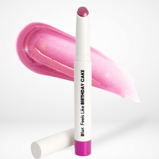 Feels like Birthday Cake | JUICY Lip & Cheek Glaze | BLUEBERRY CUPCAKE (contains glitter)