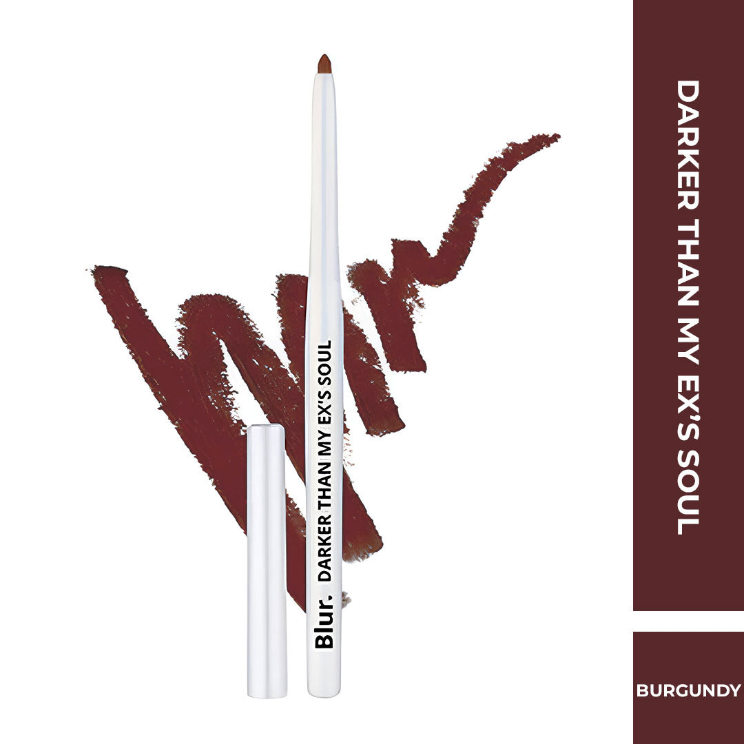 Darker Than My Ex's Soul | Kajal and Lipliner | Burgundy
