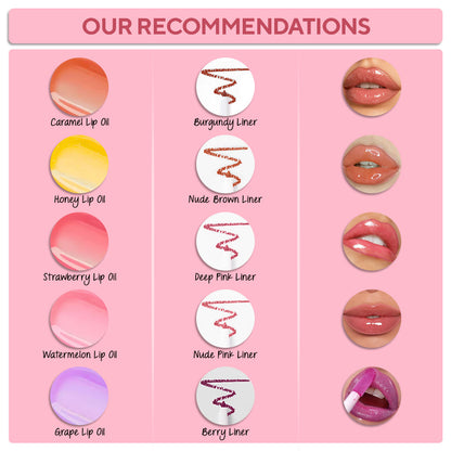 Juicy It's Giving Honey Lip Oil + Lipliner Combo 🍒✨️ Pick Your Own Shades